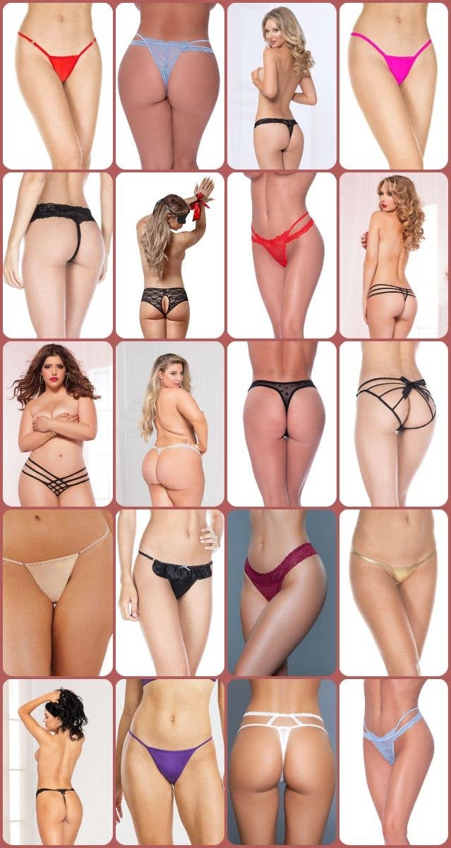 Lingerie Mart – wholesale Underwear – Women's – THONGPAK10 - Asst'd Thong/G-String Package - Ships in 1 Day!2