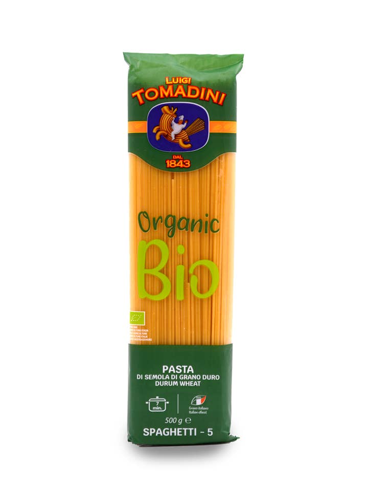 5 Organic Spaghetti - Pasta Tomadini for wholesale by Tomadini Luigi Srl