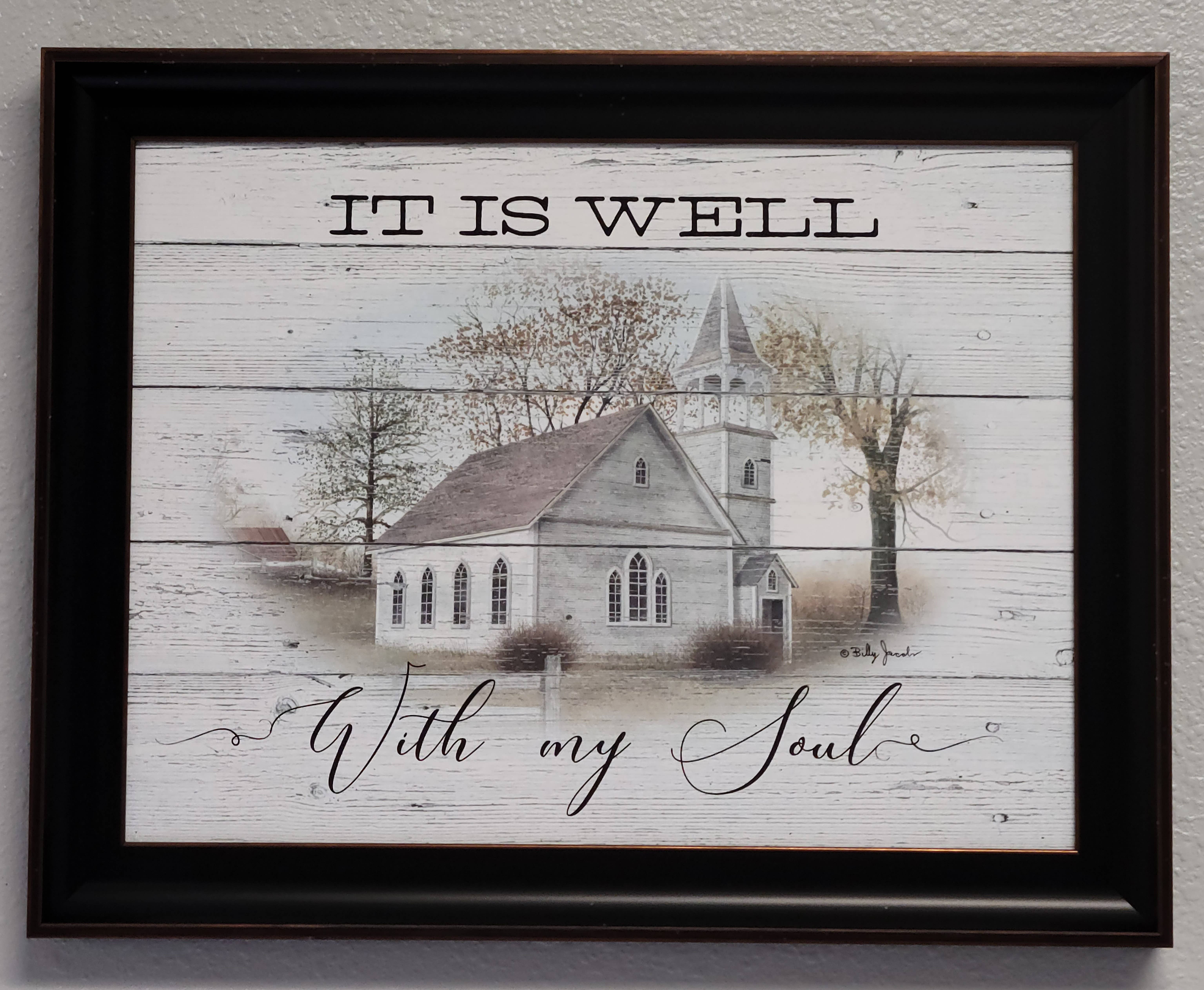 Roslyn Décor - Wholesale Art Print - BJ1222 | It'S Well With My Soul Art Print1