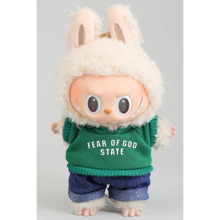 Girly - Wholesale Doll Clothing - Kids - HYPEBEAST HOODIE AND JEANS LABUBU OUTFIT
