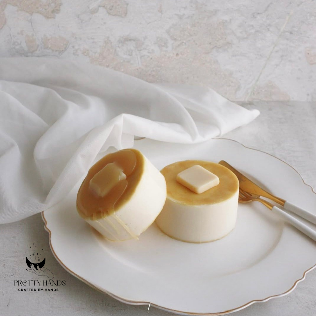 Pretty Hands – Großhandel Geschenkkerze – Ein Set handgefertigter Pfannkuchenkerzen | Handgefertigte Kerze3