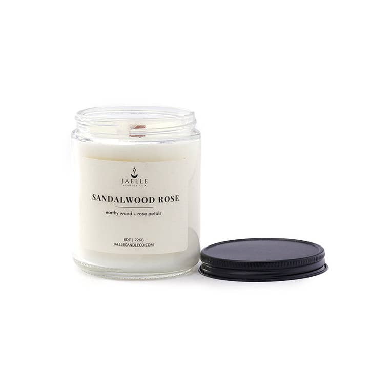 Sandalwood Rose for wholesale by Jaelle Candle Co.