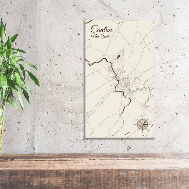 New York: Canton Street Map for wholesale by Fire & Pine