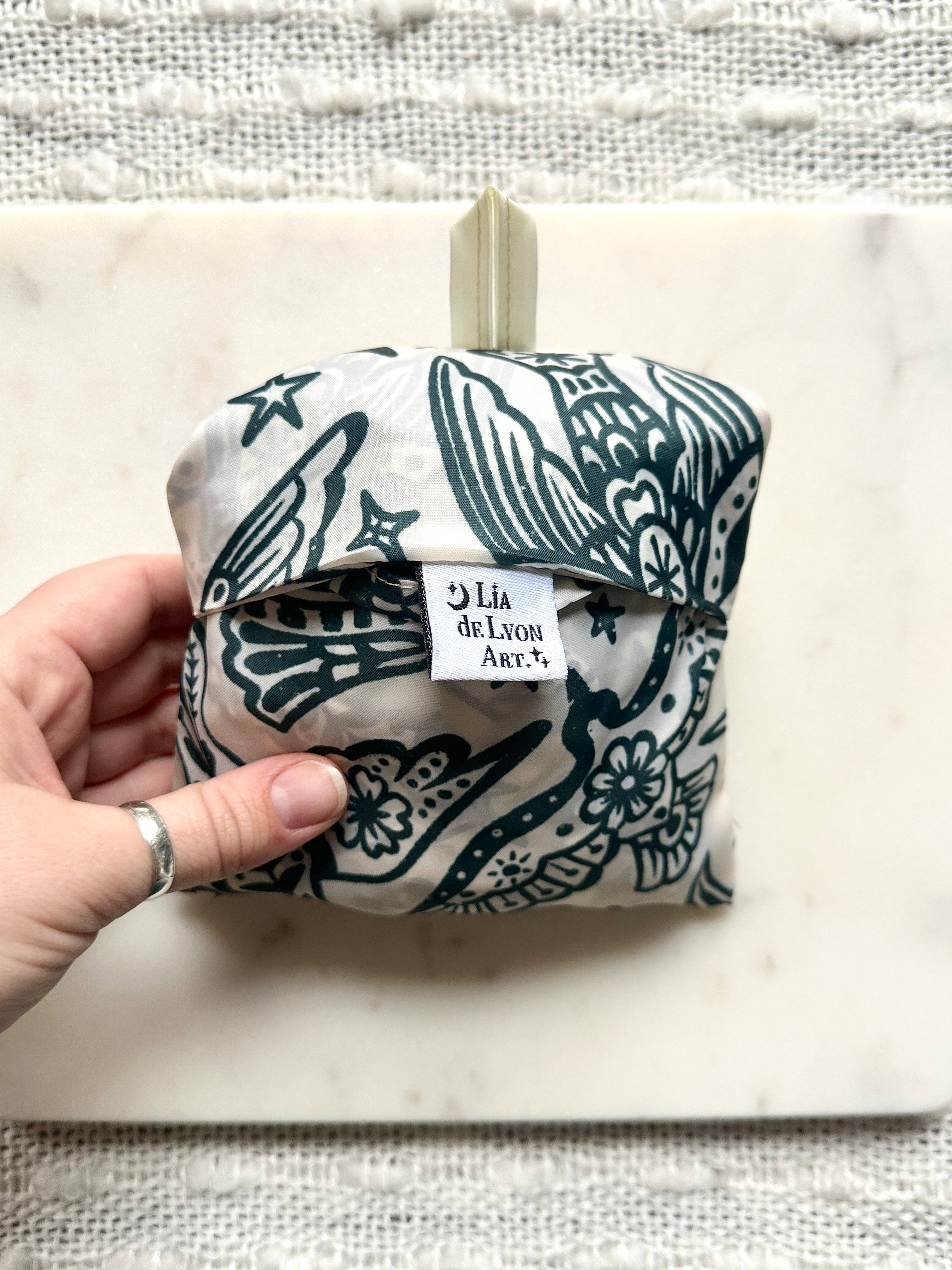 liadelyonart - Wholesale Grocery/Shopping Bag - Boho Bird Reusable Tote Bag10