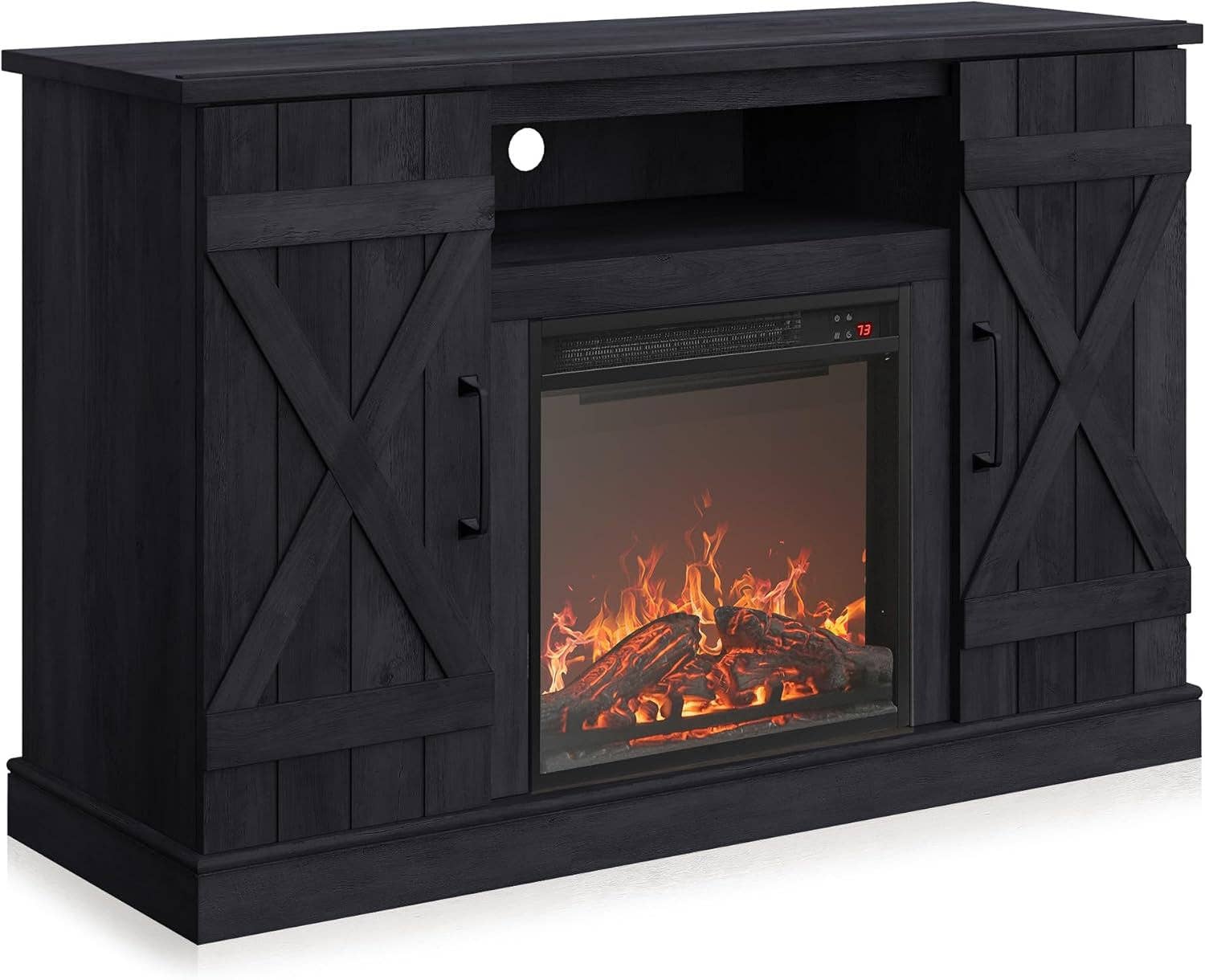 47 Inch Rustic Grey Fireplace TV Stand For 50 Inch TV for wholesale on Faire7