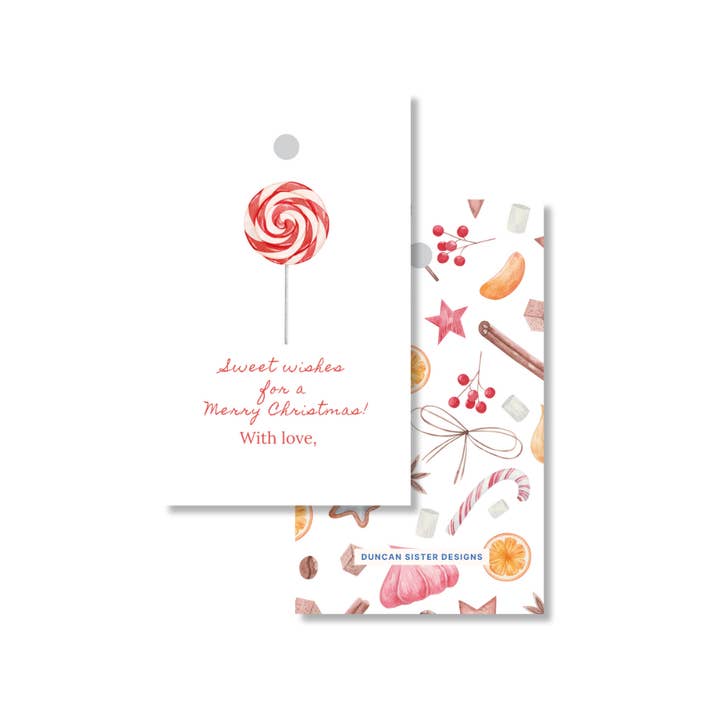 Etiquetas de Regalo de Dulces de Navidad – Juego de 8, Fabricado en EE. UU. para venta al por mayor de Duncan Sister Designs