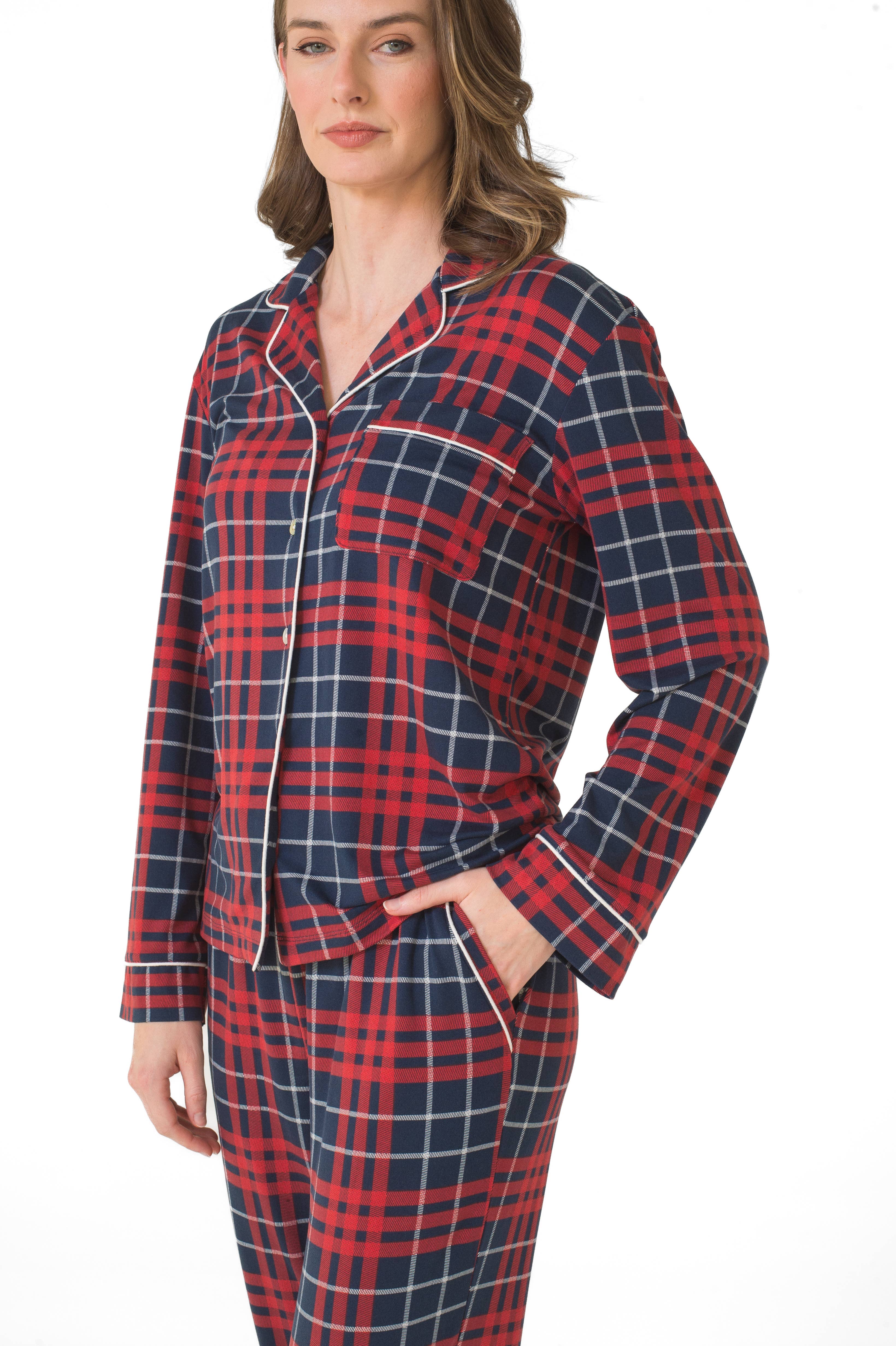 LATTELOVE - Wholesale Sleepwear Set - Women's - LS NOTCH COLLAR TOP & JOGGER PAJAMA GIFT SET9