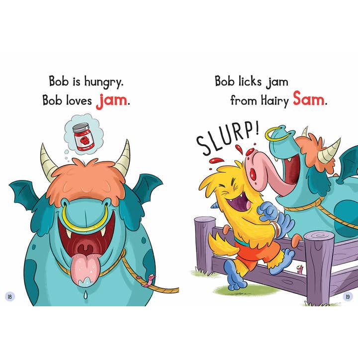 EDC Publishing - Wholesale Early Reader Book (6-8) - School of Monsters: Hairy Sam Loves Bread and Jam3