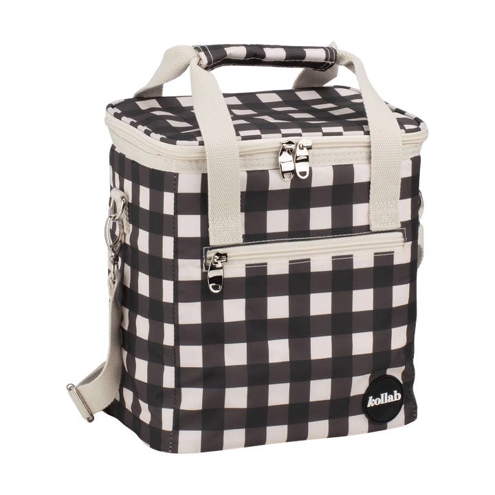 Mini Cooler Black Check for wholesale by Kollab