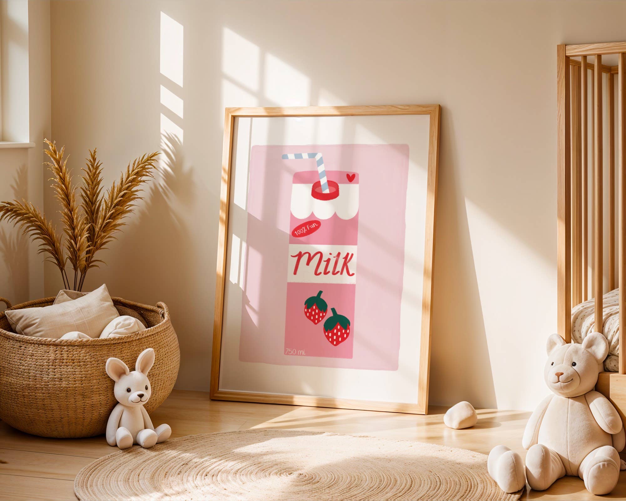Emmy James Studio - Wholesale Art Print - Strawberry Milk Art Print1