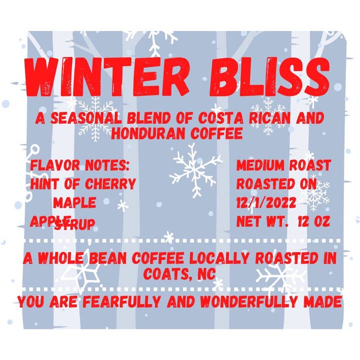 Winter Bliss for wholesale by 129 Coffee Roasters