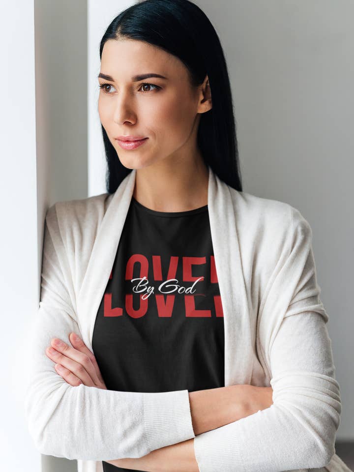 Loved By God Unisex Christian T-Shirt – Faith-Inspired Streetwear Tee for wholesale by Encore2wo