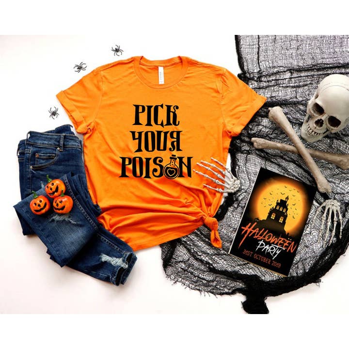 VibeClothing - Wholesale Screen Printed T-Shirt - Women's - Pick Your Poison T-shirt
