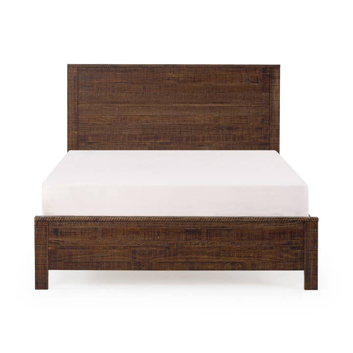 Modern Rustic Solid Wood Twin Size Bed Frame with Headboard for wholesale by Yes4Wood