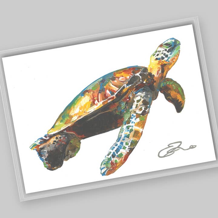 Animals – Sea Turtle Postcard for wholesale by Eric Hanson Artwork