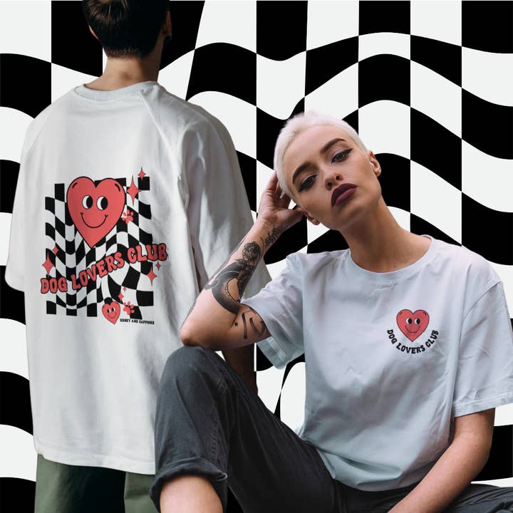'Dog Lovers Club' Graphic Tee for wholesale by Sidney and Sapphire