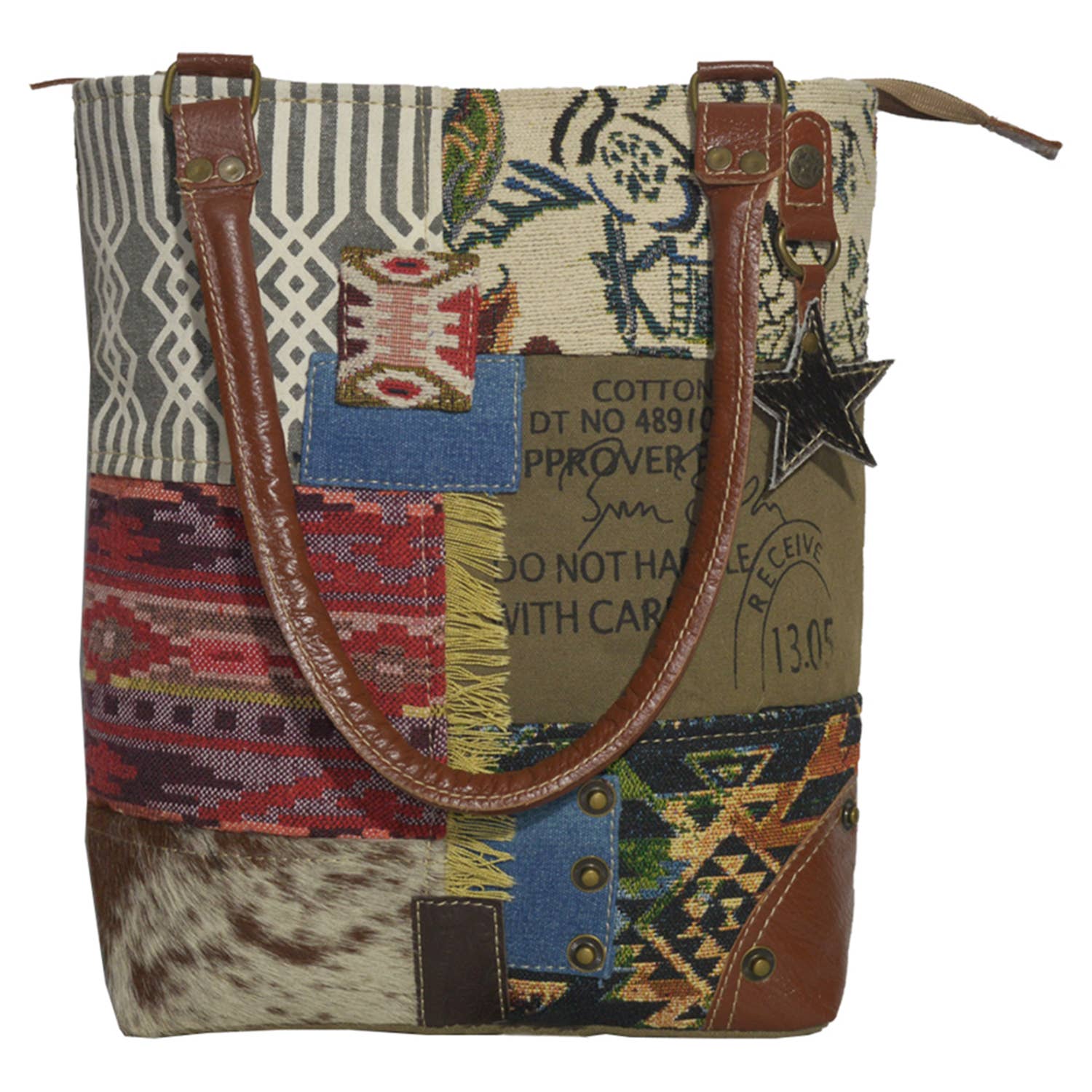 Hopofly Bags - Wholesale Tote Bag - Women's - Canvas & Leather Women's Kaf Tote Bag2