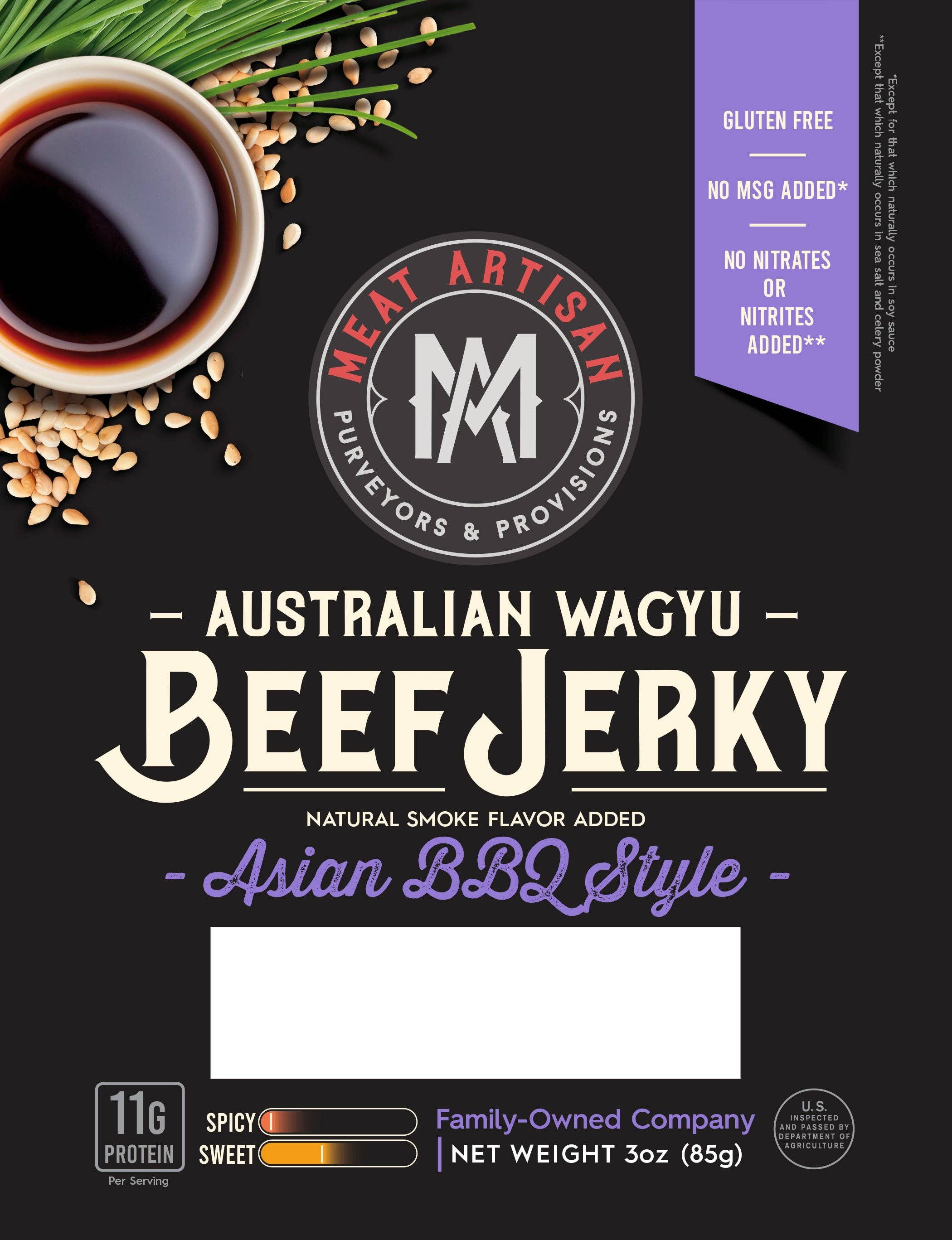 Meat Artisan - Wholesale Jerky - Asian BBQ Style Australian Wagyu Beef Jerky4