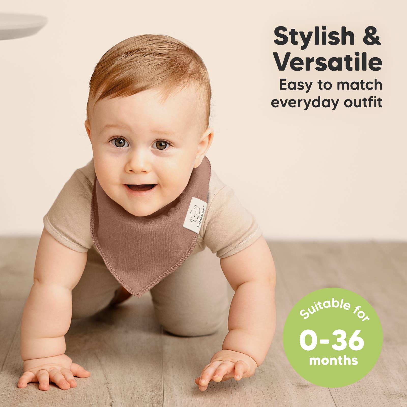 Mauve 8-pack Baby Bandana Bibs for Girls and Boys for wholesale on Faire3