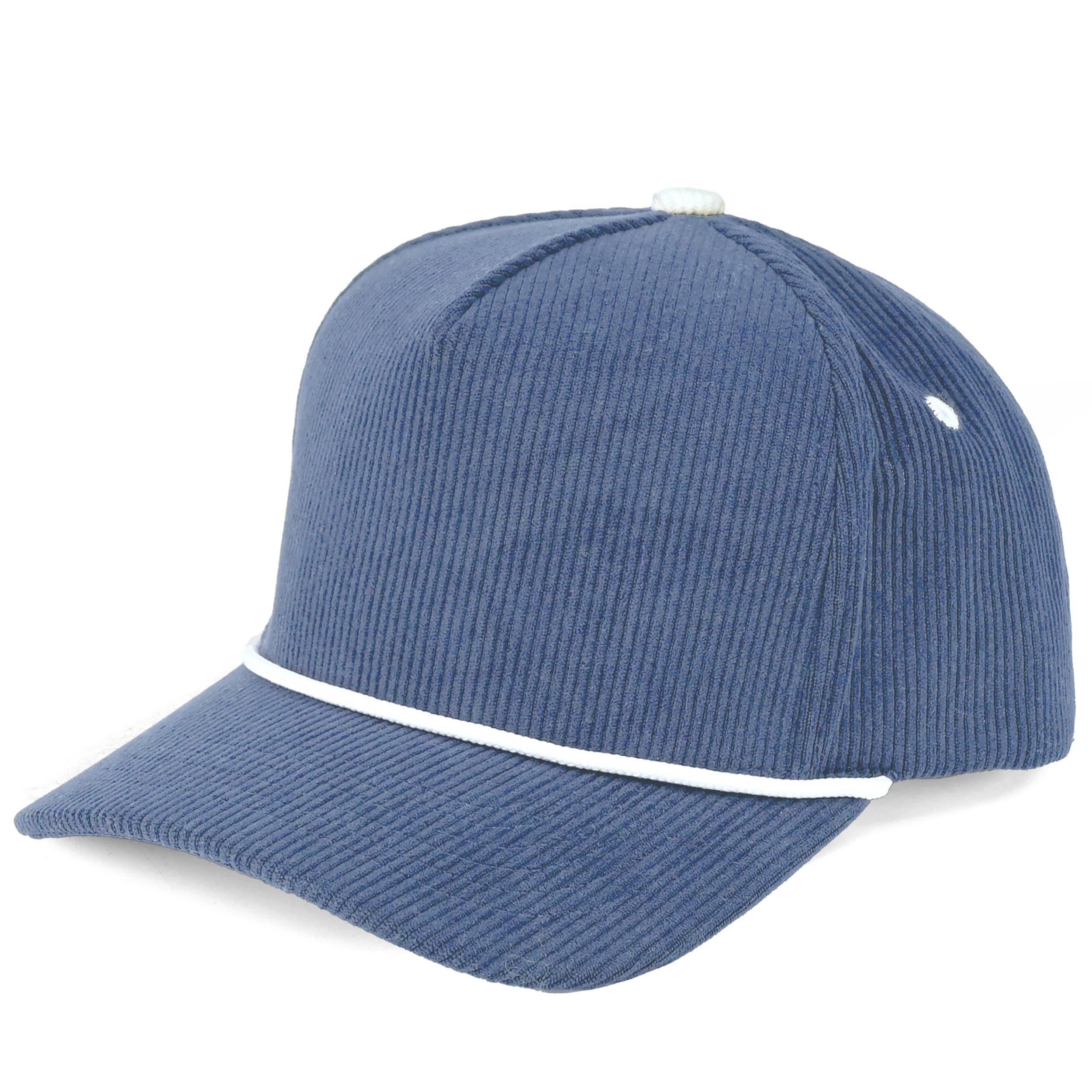 Hana - Wholesale Trucker Hat - Women's - C.C Solid Corduroy Snapback Trucker Cap with Rope4