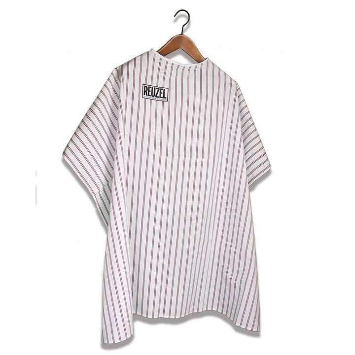 Striped Barber Cape for wholesale by Reuzel