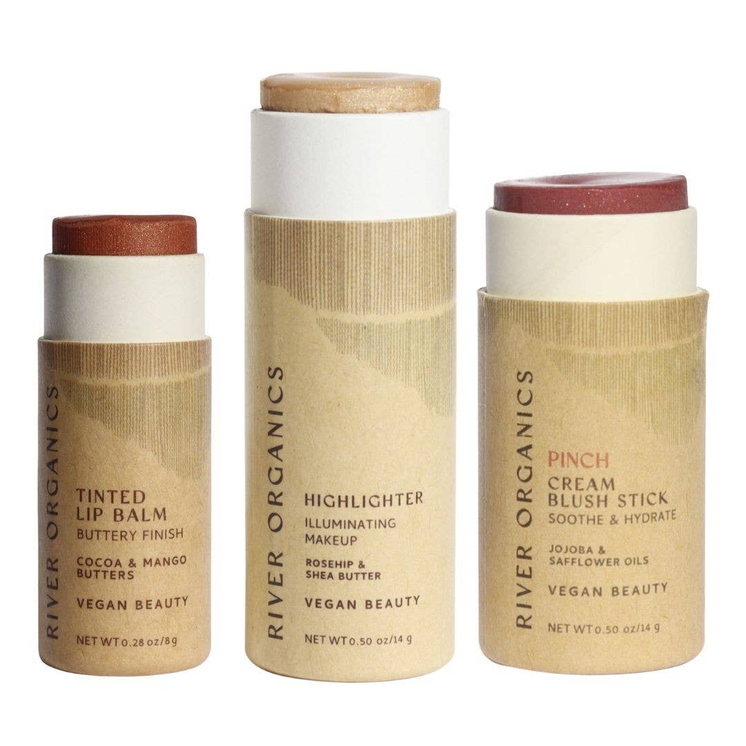 River Organics - Wholesale Lip Balm Set - Lip + Highlighter + Blush Set (Mix & Match)19