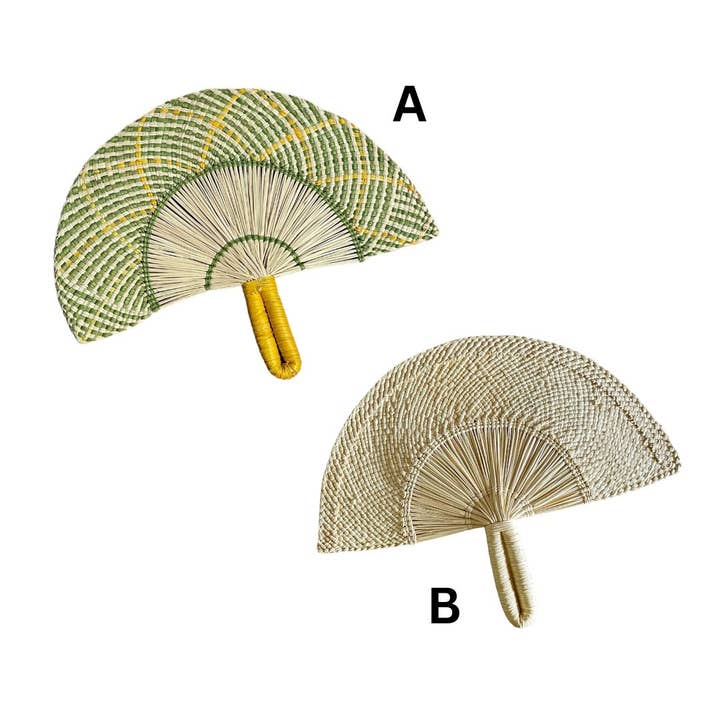 Iraca Intricate Fan for wholesale by Klatso