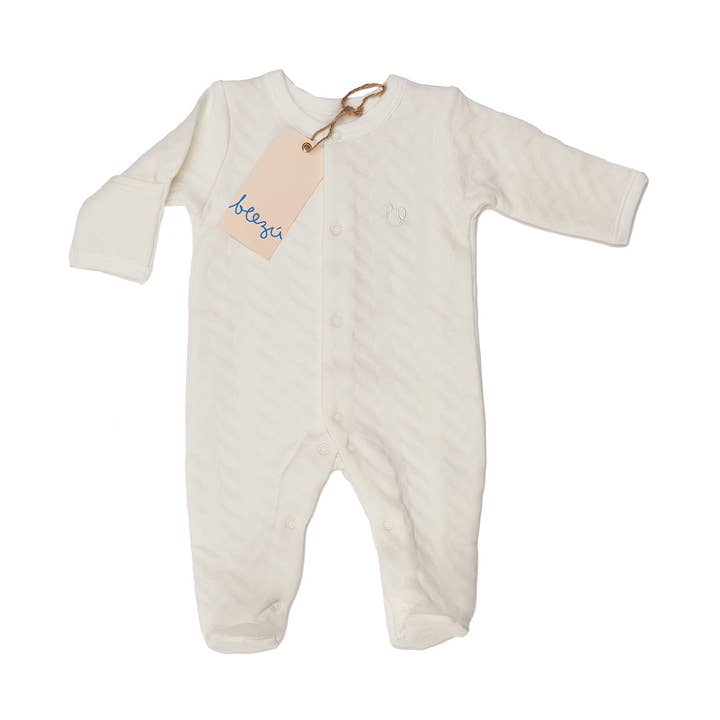 Quiltet Footie for engroshandel hos Beezu Baby