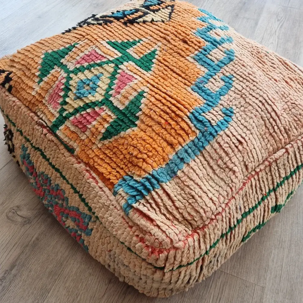 High crafty – cama - Cão por atacado – Capa de Almofada para Cão Marroquina Feita à Mão – Têxtil Vintage para Chão5