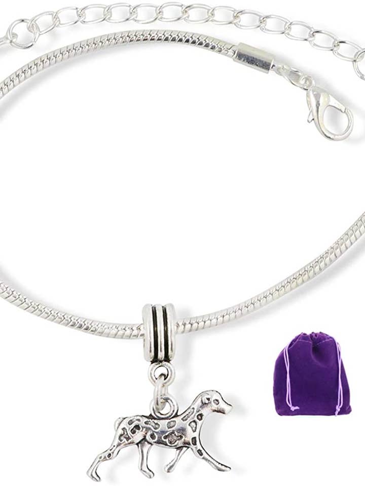 Pulsera dálmata regalo para un orgulloso dueño de un perro, mamá, papá, niños, niñas y adolescentes, joyas, joyas, joyas, accesorios para mamá, regalo para hombres y mujeres, decoración para venta al por mayor de Dave The Bunny