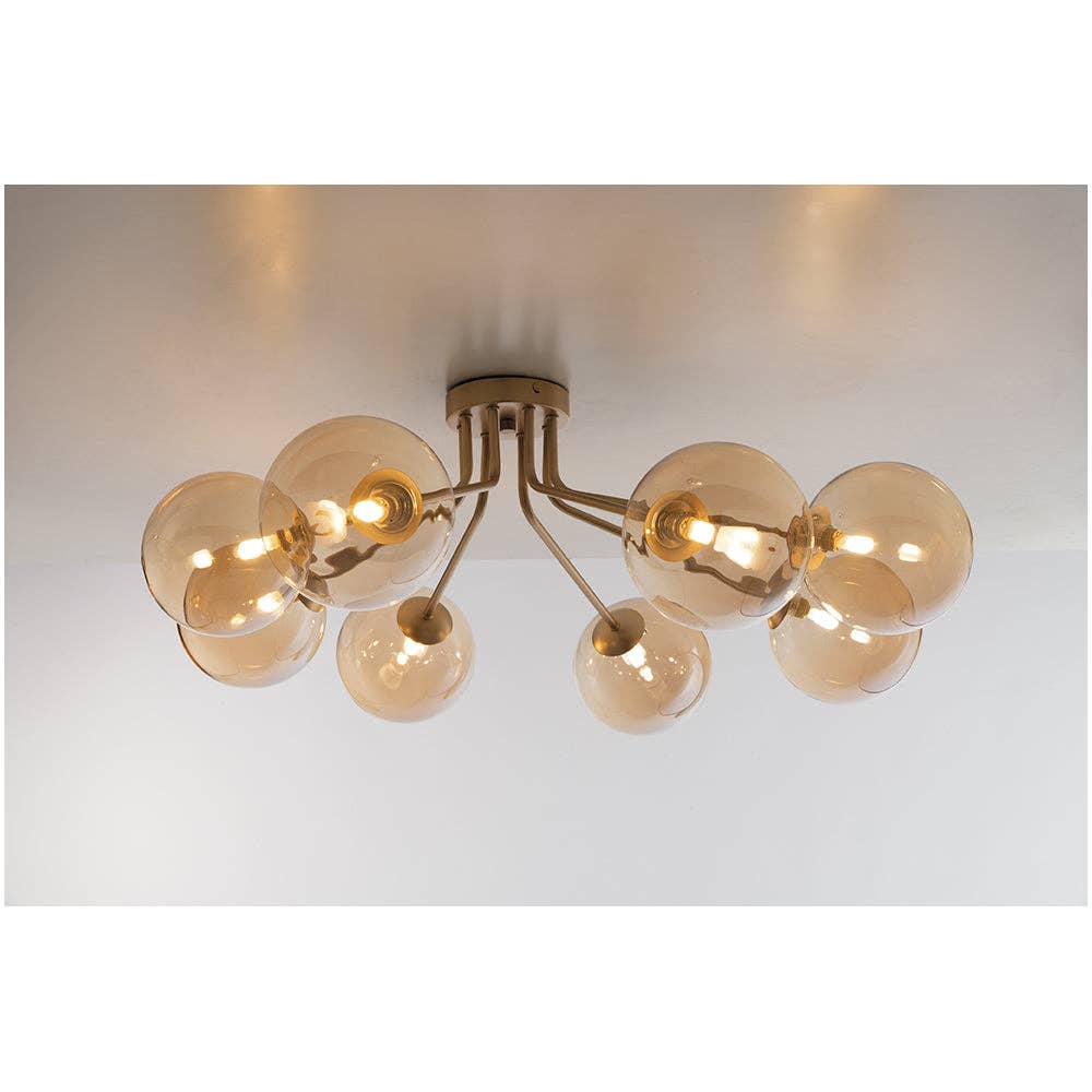 Gruppo F.T – Großhandel Kronleuchter/Hängeleuchte – Honey Deckenleuchte aus satiniertem, messingbeschichtetem Metall1