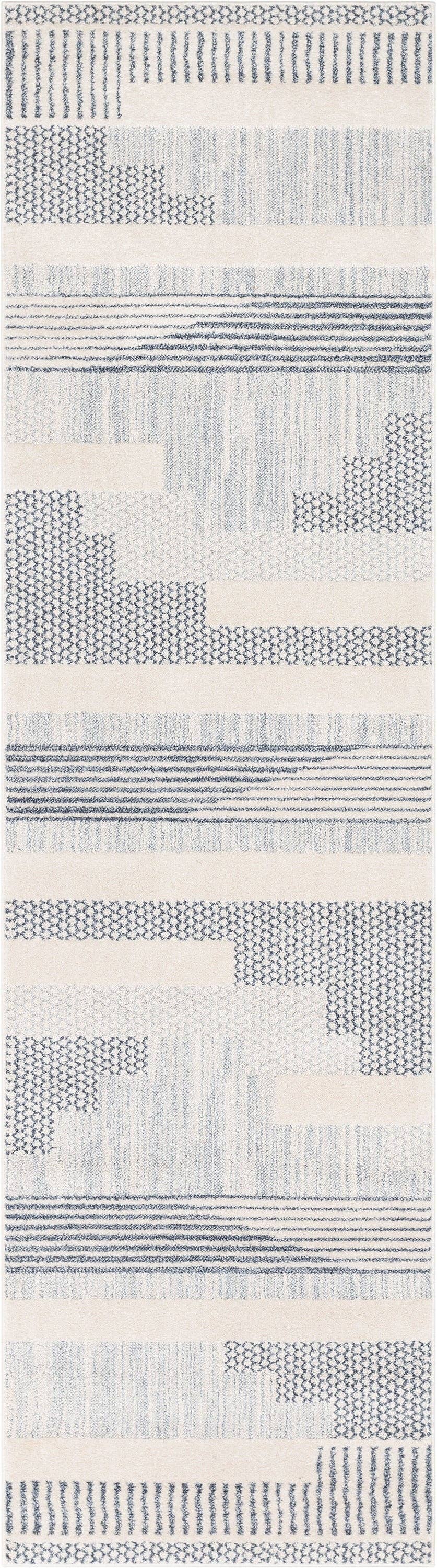 Well Woven – wholesale Matta – Briar Tribal geometriska abstrakt ljusblå looped lugg matta8