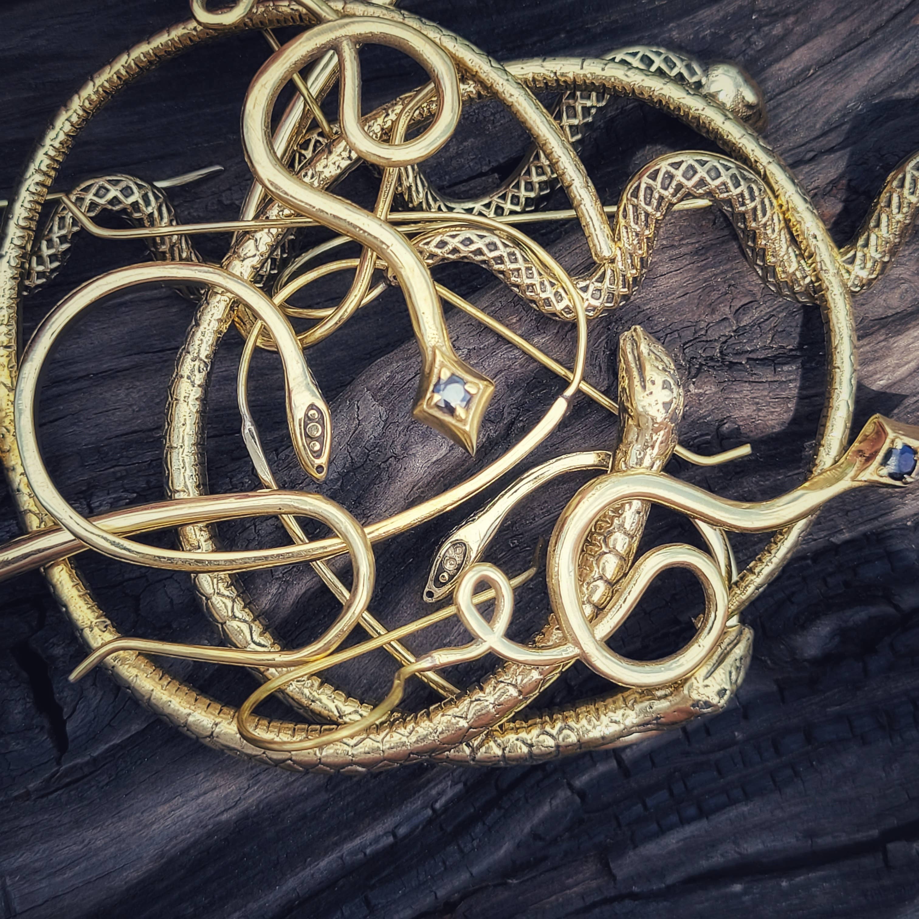 Bisjoux - Vendita all'ingrosso Bracciale a polsino - Bracciale rigido in ottone serpente serpente fatto a mano6