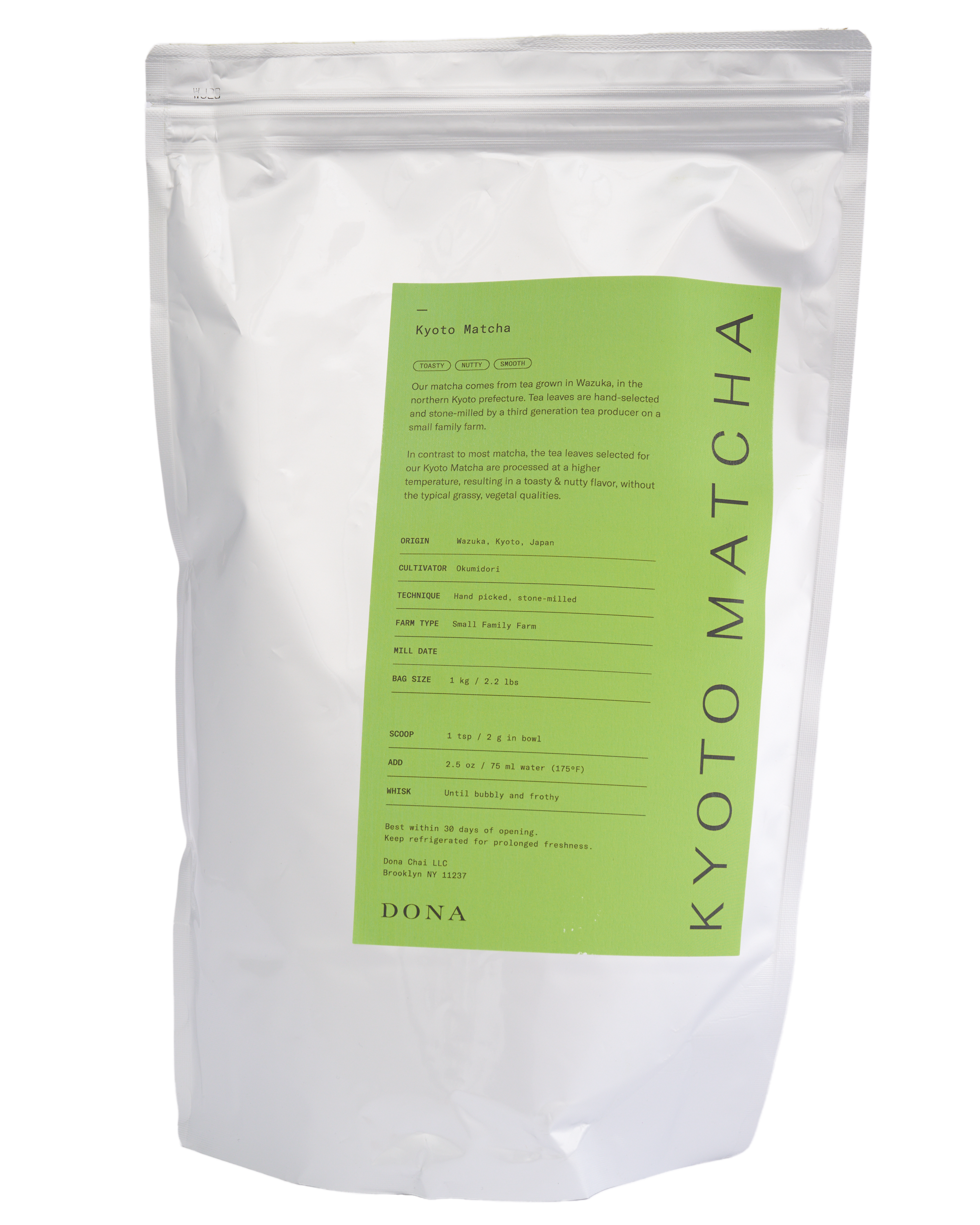 DONA - Wholesale Health/Detox Tea - First Flush Ceremonial Matcha7