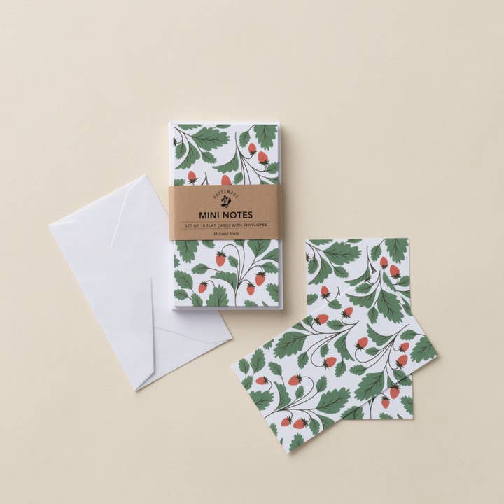 Set de Mini Notas de Fresa | Papel de Regalo | Tarjetas | Fruta para venta al por mayor de HAZELMADE Tea Towels + Gifts