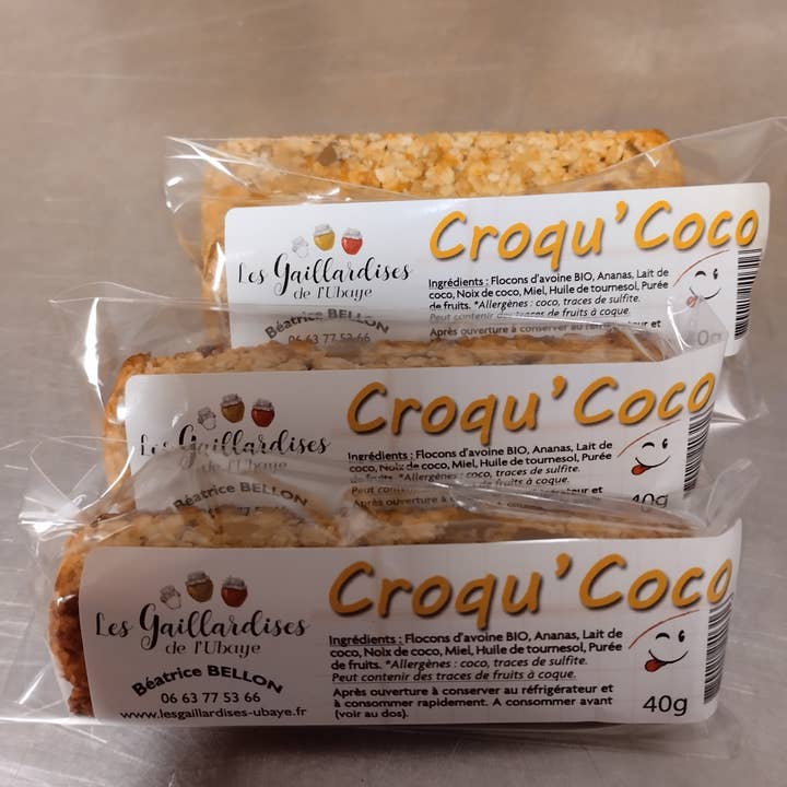 Les Gaillardises de l'Ubaye - Wholesale Snack Bar - Croqu'Coco: Crunch, Move, Enjoy5