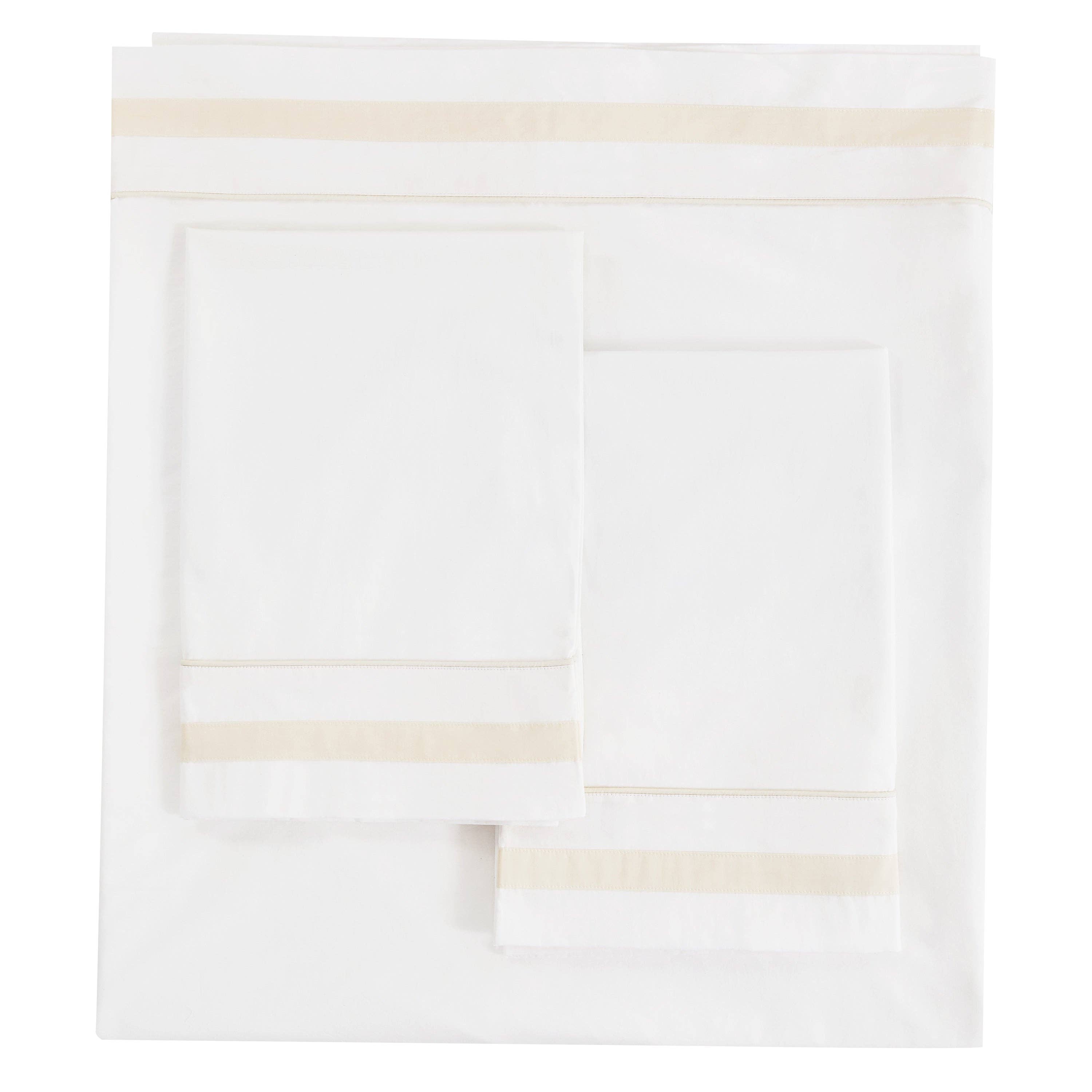 Mélange Home - Wholesale Sheet Set - Classic Double Border Percale Cotton Sheet Set3