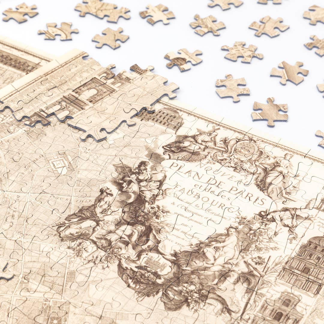 Architoys – wholesale Pussel - Vuxen – Puzzle Paris med 540 bitar – historisk karta från 17283