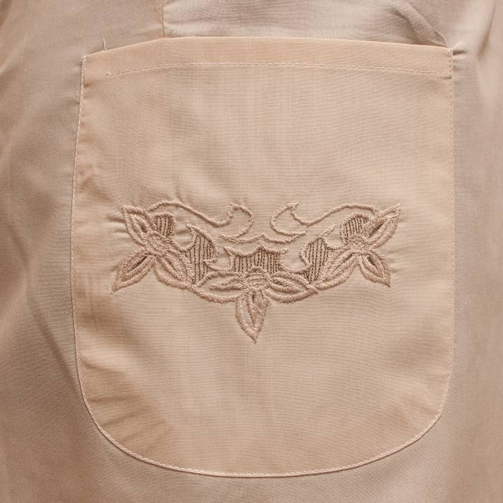 Eastern Sunrise Lace And Linens Inc. - Wholesale Apron - Retro Apron 1950 Style Ecru Embroidery3