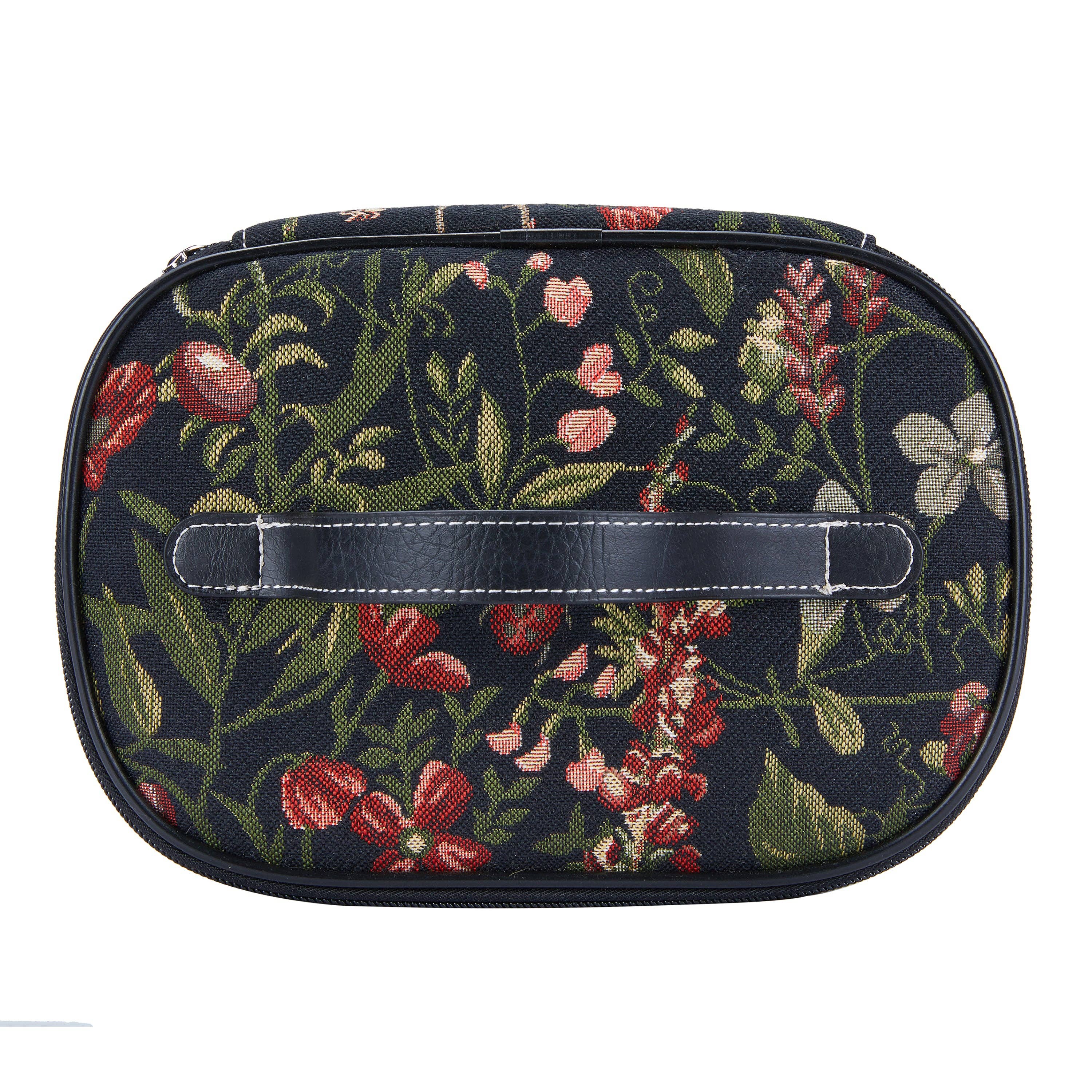 Signare Tapestry – wholesale Toiletry bag – women's – Morning Garden Black - Toiletry Bag1