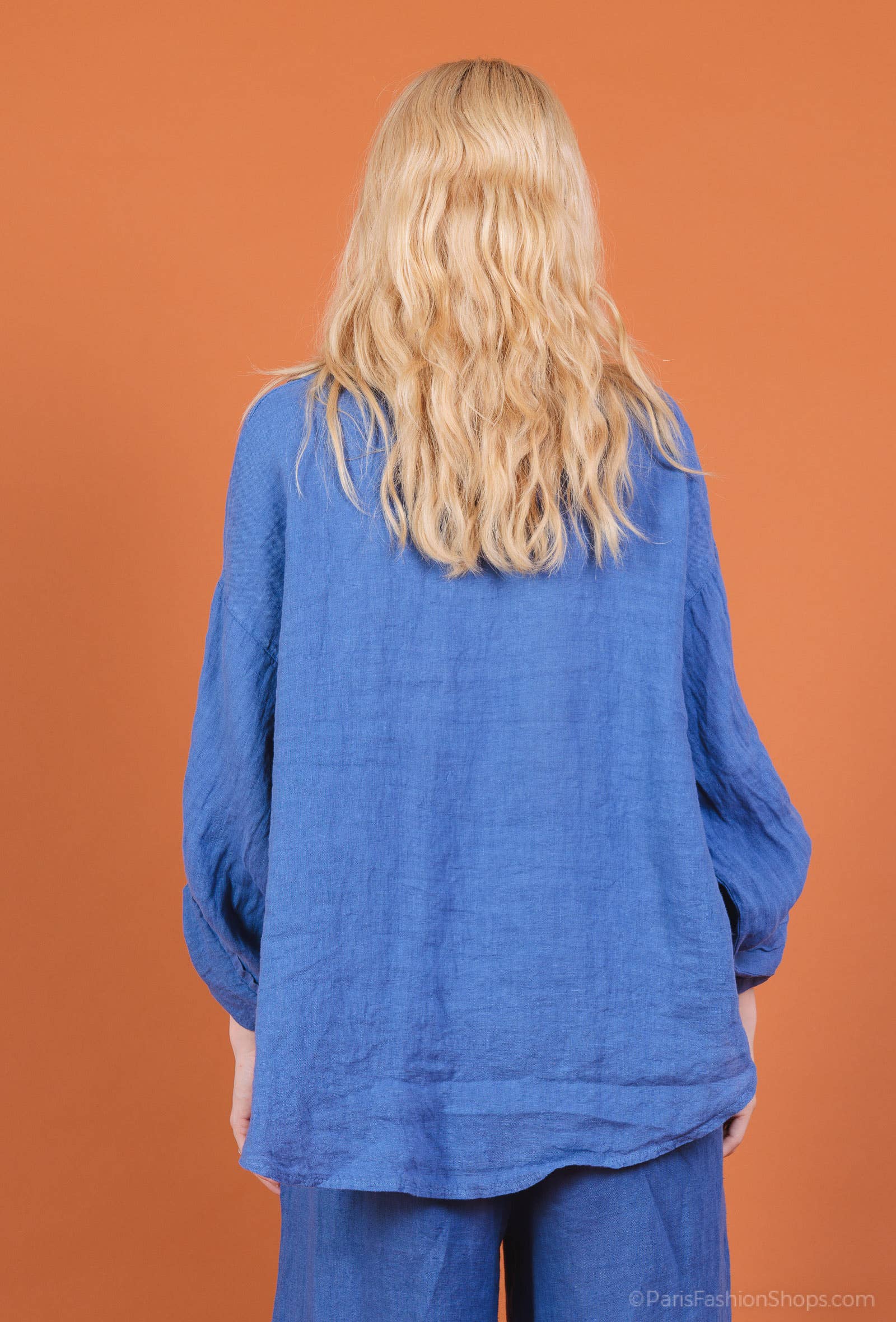 Shyloh - Wholesale Shirt - Women's - Linen shirt with 2 large pockets 158128