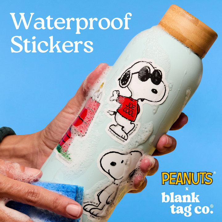 Blank Tag Co. - Waterproof Stickers - Wholesale Sticker - Peanuts® Waterproof Sticker - Snoopy On His Dog House1