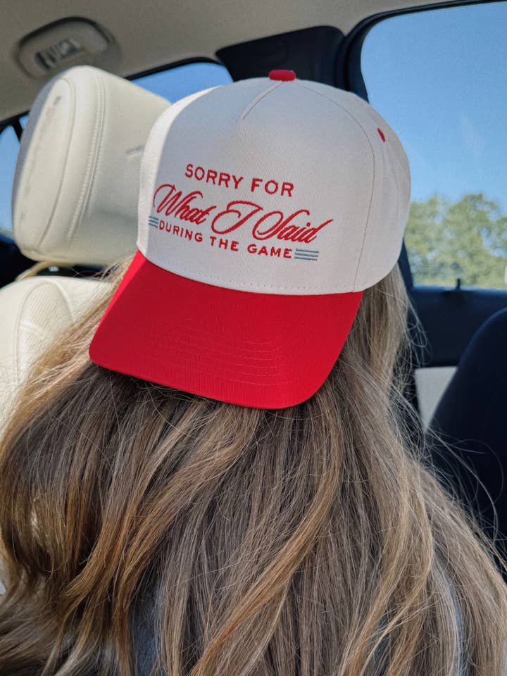 Sorry For What I Said During The Game for wholesale by Fashionably Fitted