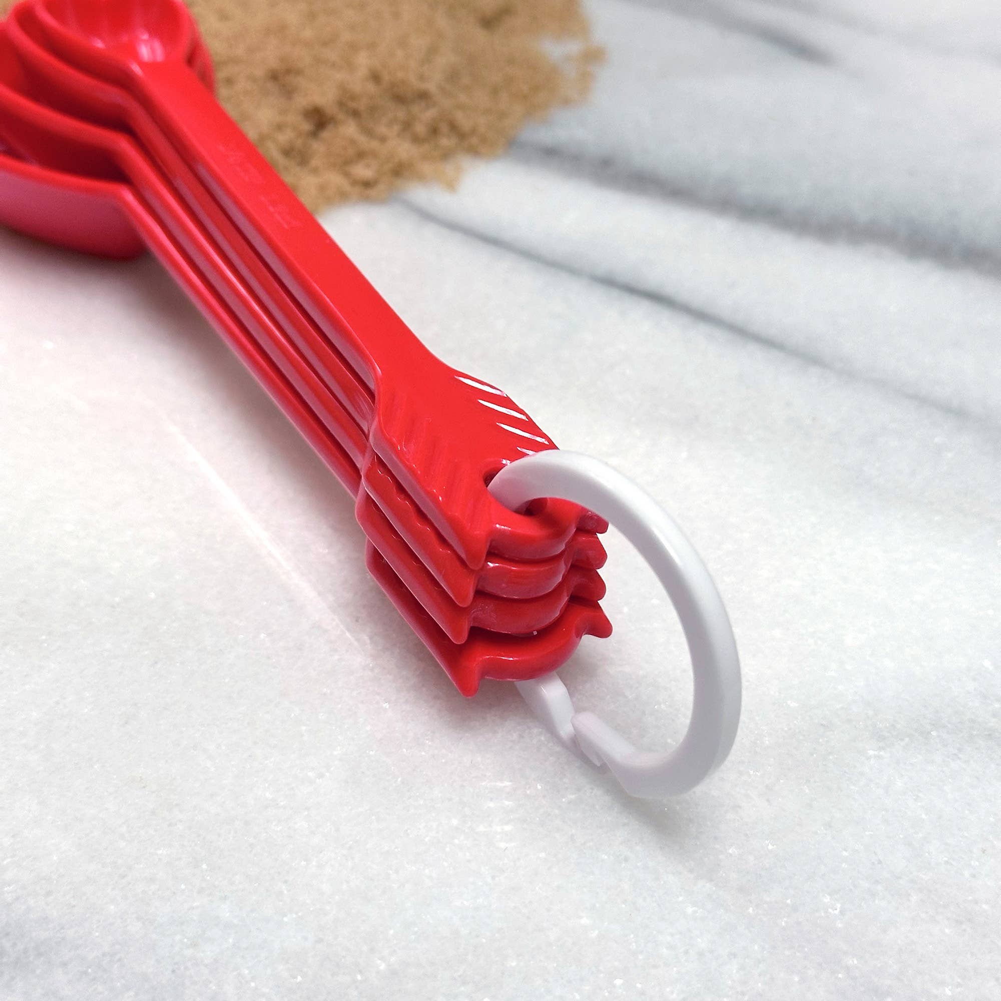 Supreme Housewares - Wholesale Measuring Spoon - 4-Piece Heart Melamine Measuring Spoon4