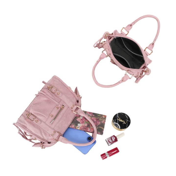 Gallantry - Venta al por mayor Bolso con correa - Mujer - Skyla Pequeño Ante Dorado19