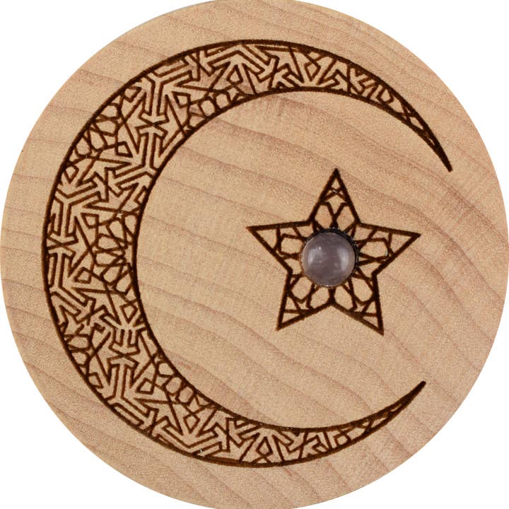 Woodcutts Inc. – Engroshandel Gaveæske – Halvmåne Træ Dreambox - Rosenkvarts