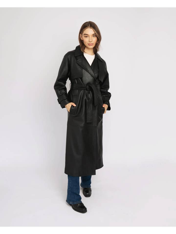 Amsterdam Heritage Leather Belts, Bags, Jackets & Apparel - Wholesale Leather Jacket - Women's - Venice | Leather Trench Coat11