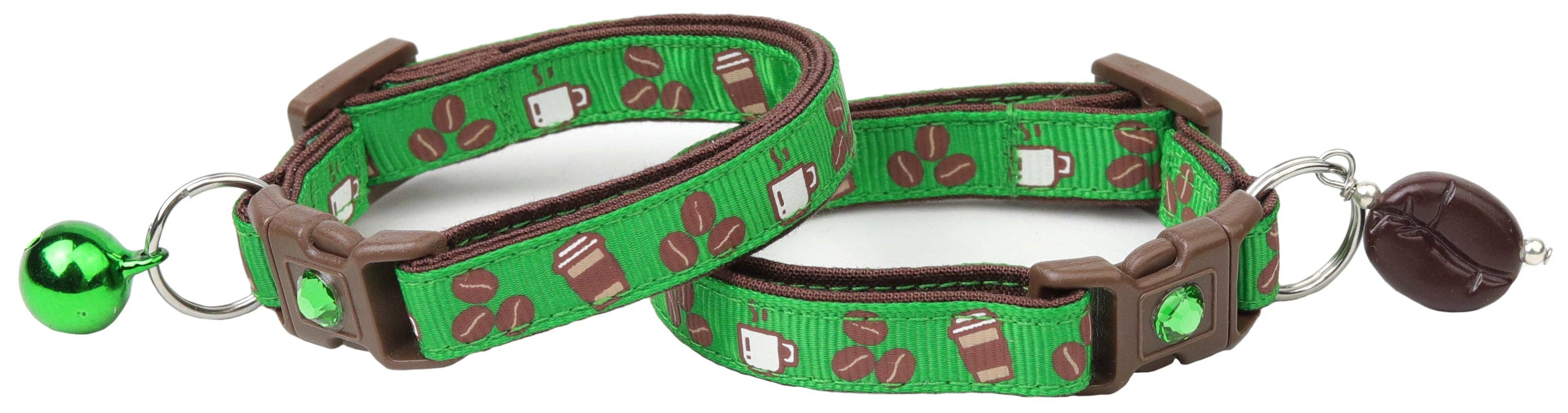 From Pugs to Persians Pet Accessories, LLC - Wholesale Pet Collar - Cat - Coffee Beans Breakaway Cat Collar2