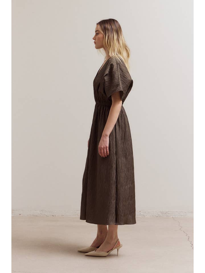 Grade & Gather - Wholesale Dress - Women's - 61206 - BAT WING SHORT SLEEVE DRESS2