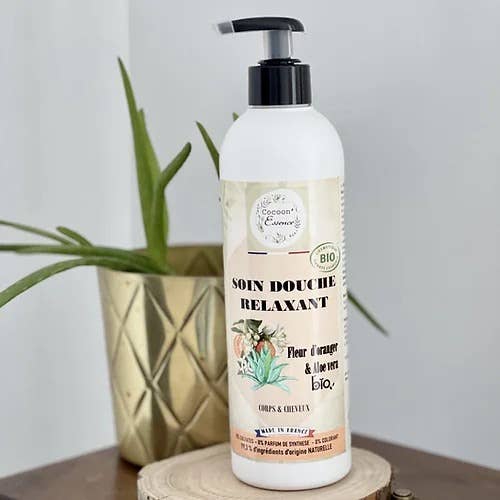 Organic Orange Blossom & Aloe Vera Relaxing Shower Treatment 500 ML for wholesale by Cocoon’Essence